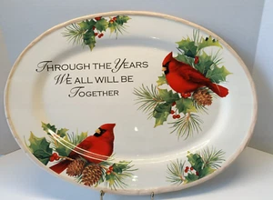 Lily Creek 18" Platter Through The Years We All Will Be Together - Picture 1 of 13
