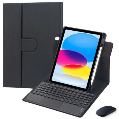 Rotation Case For iPad 7/8/9/10th Gen Air 3 4 5 6 Pro 11 Touchpad Keyboard Mouse - Image 1 of 4