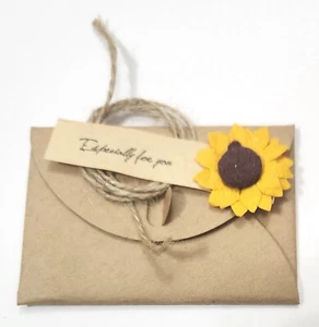 SONNENBLUME Geschenkkarte oder Geld Halter - Handarbeit schönes Sammelalbum Verzierung auch! - Bild 1 von 2