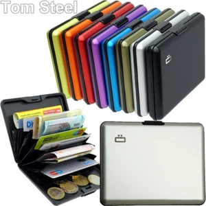Aluminum Wallet Purse RFID NFC Card Case - Picture 1 of 25