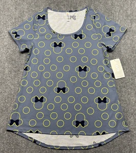 LulaRoe Disney Classic T-Shirt Womens S Blue Minnie Mouse Short Sleeve New - Picture 1 of 8