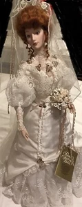 Beautiful Franklin Mint Gibson Girl Anniversary Heirloom Bride Doll Ltd Edition - Picture 1 of 22