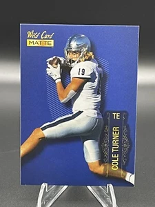 2022 Wild Card Matte Blue Cole Turner #MB-21 Washington Commanders - Picture 1 of 2