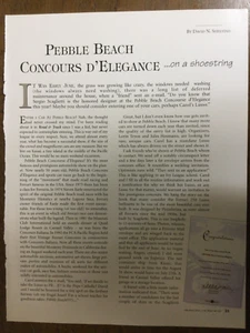 Misc 3370 Article 1988 Pebble Beach Concours D'Elegance Ferrari Winners 4 pages - Picture 1 of 3