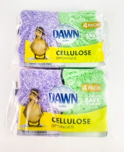 Dawn Ultra Cellulose Sponges 4 Pack Each Lot Of 2 - Picture 1 of 9