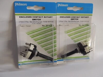 Interruptor giratorio Philmore 30-15203 ~ 2 polos 3 posiciones (tipo sin cortocircuito)  Foto 1 de 2