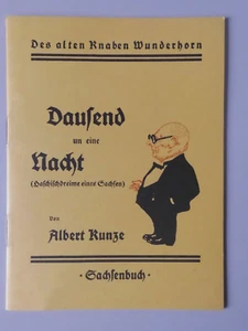 Dausend un eine Nacht Haschischdreime eines Sachsen Albert Kunze Reprint 1992 - Picture 1 of 4