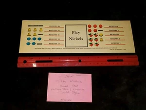 CAILLE VICTORY BELL JACKPOT ANTIKER SPIELAUTOMAT ERSATZ PRÄMIENKARTE #ACWC306 - Bild 1 von 2