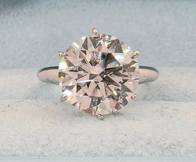 3.00 Carat D VS1 Round Solitaire Platinum Lab Grown Diamond Ring IGI Certified - Image 1 of 4