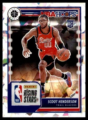 Scoot Henderson Rookie #280 2023-24 Panini Hoops Premium Stock Ice Prizm Blazers - Image 1 of 4