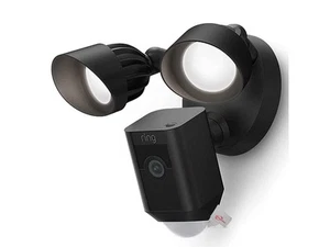 RING Floodlight Cam Wired Plus Motion-Activated 1080p HD Black - Picture 1 of 12