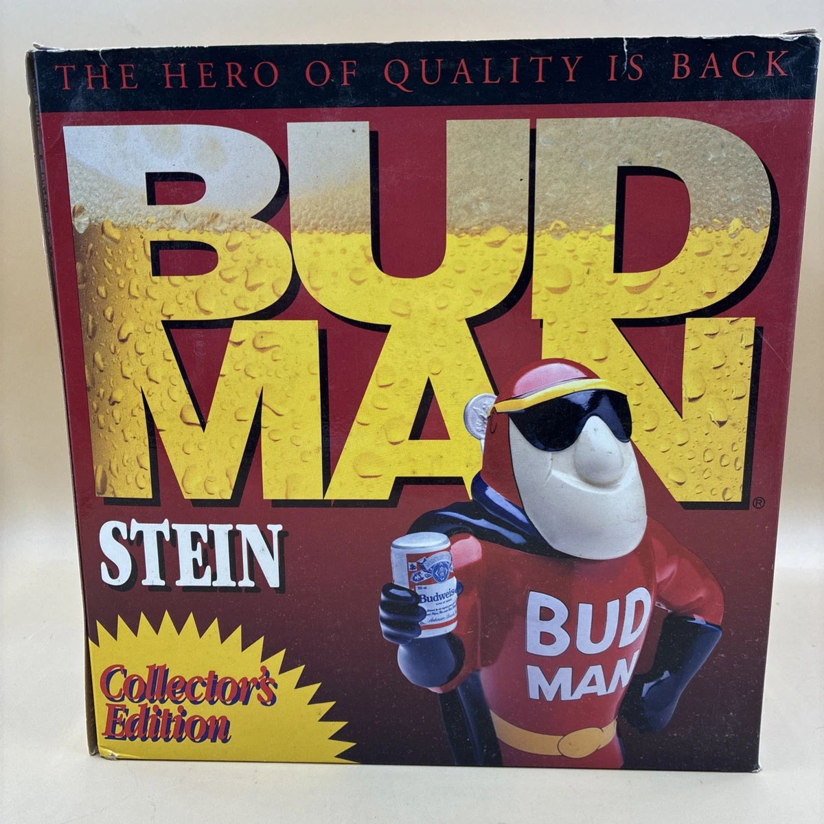 Budman Stein In Collectible Budweiser Beer Glasses for sale | eBay