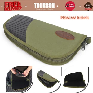 Tourbon Schießen 14 Zoll Pistolenreißverschluss Teppich Tasche gepolstert Waffenaufbewahrung Tragetasche in Nylon - Bild 1 von 24