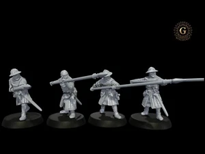 14C Scots Pikemen X4 Set 1 - Mittelalter, Scots Wars 28mm Wargames Sammler - Bild 1 von 8