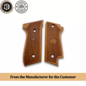 IMPUGNATURE ZIB BERETTA 92S IMPUGNATURA PISTOLA FATTA A MANO IN LEGNO DI NOCE ARS.05 - Foto 1 di 5