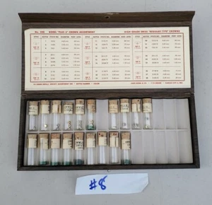 NOS Pocket Wristwatch Borel Plus 5 Crown Assortment Swiss Parts Case Gruen #8-M7 - Picture 1 of 3