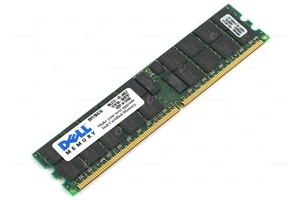 SNPX1564C-4G  DELL MEMORY 4GB 400MHz 2Rx4 PC2-3200R DDR2 - Picture 1 of 7