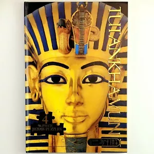 Tutankhamun Jigsaw Book with 4 Puzzles 96 Pieces 15" x 10" King Tut Book - Foto 1 di 5