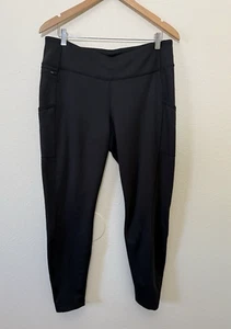 Patagonia Women's Pack Out Hiking Tights Size XL Black Slim Fit Pockets Zipper - Picture 1 of 15