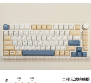Soymilk Theme Keycap PBT Soy Milk 135 Key Dye-sub for Cherry MX GMK Copy Ver. - Picture 1 of 12