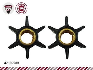 47-89982 Fits Mercury Outboard 20 HP Impeller x2 PCS 18-3052 9-45311 89820 - Picture 1 of 9