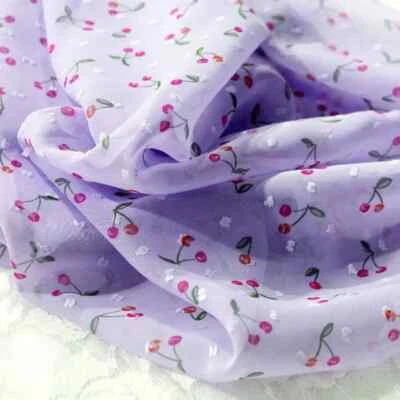 Tela de tul estampada de gasa ropa de verano camisa vestido tela transpirable  Foto 1 de 4