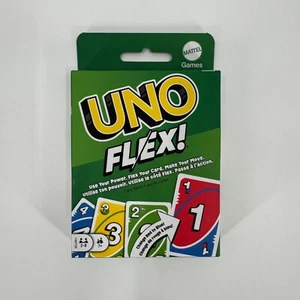 NEW UNO Flex Card Game for Family Game Night, 2 to 8 Players, Fun for Adults and - Picture 1 of 2