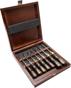 Narex Wooden Handle Screwdriver Set 7-Pieces, Alloy Steel Tips, Hex Nuts - Picture 1 of 1