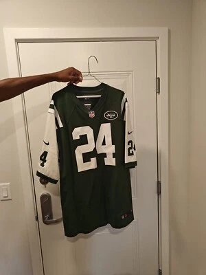 复古纽约喷气机队 Darrelle Revis 球衣 尺寸 XXL — 第 1/4 张图片