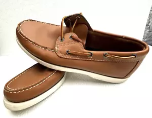 Mainsail Leather Boat Deck Casual Shoes Men Size 10 M Brown 0578948 - Picture 1 of 9