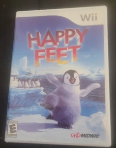 Happy Feet Midway Action Adventure Nintendo Wii Video Game Disc CD Complete CIB - Picture 1 of 4