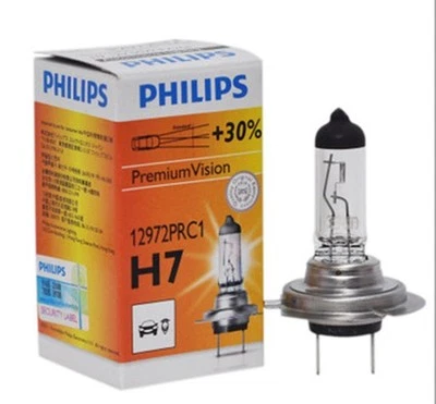 10x PHILIPS H7 Premium VISION Bright 12V +30% Halogen Headlight Lamp Bulbs 55w - Image 1 of 4
