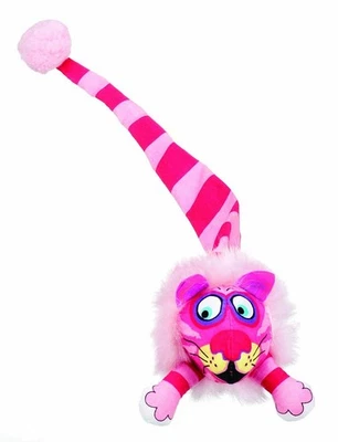 Fat Cat Kitty Hoots Tail Chaser 15 inch  Colorful Catnip Toy - Image 1 of 4