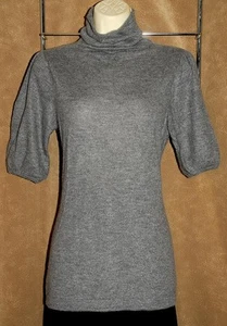 Semantiks ~ Heather Gray - 100% PURE CASHMERE Snuggly Soft Sweater sz M - Picture 1 of 1