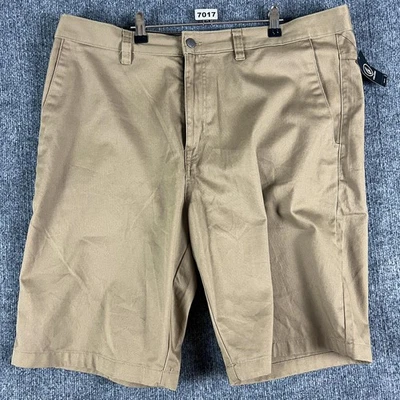 Volcom Shorts Mens 40 Khaki VMonty Short 22 Chino Zip Fly Flat Front Casual - Image 1 of 4