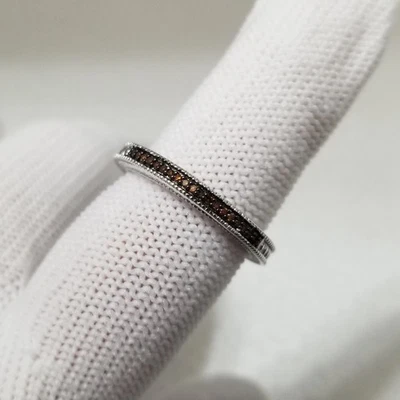 QVC Affinity Gems Red Diamond Band Ring Size 10 Sterling  925           #1 - Image 1 of 4