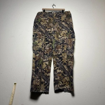 VTG Jerzees Mossy Oak Duck Camo Tree Cargo Pant Men 40x32 Green Hunting Gorp - Image 1 of 4