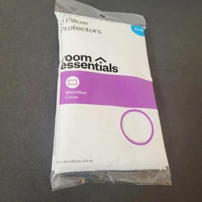NUEVO CON ETIQUETAS 2 protectores de almohada funda esencial para habitación estándar king Foto 1 de 4