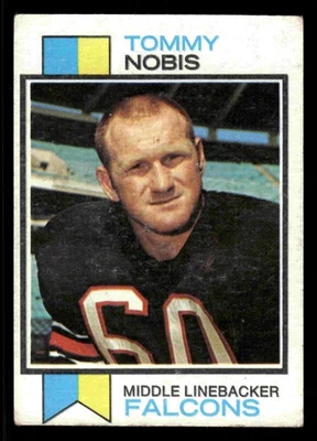 1973 Topps Tommy Nobis #385 - Atlanta Falcons - Image 1 of 2