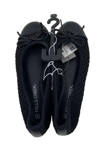 Falls Creek Brenna Womens Size 6M Black Flats w/Memory Foam - Picture 1 of 9