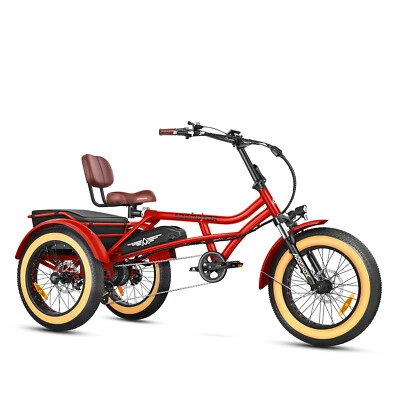 Triciclo Eléctrico Addmotor M-360II 750W 20Ah 20" Neumático Graso 3 Ruedas Semi-Reclinado Foto 1 de 4