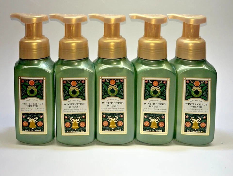 5 Winter Citrus Wreath Gentle Foaming Hand Soap Bath & Body Works 8.75 fl oz - Image 1 of 1