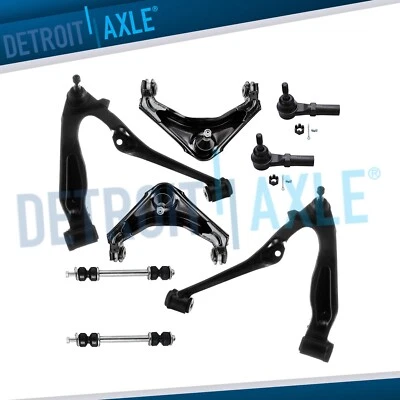 8pc Front Control Arms Sway Bar Tie Rod for Chevy Silverado GMC Sierra 2500 3500 - Image 1 of 4