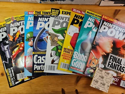 Lot of 8 Nintendo Power Magazine Volumes 201-208 with posters. - Image 1 of 4