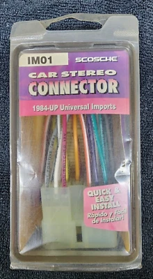 Scosche IM01 '84-UP UNIVERSAL IMPORT Car Stereo Connector Wire Harnesses - Image 1 of 4