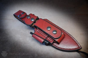 Cuchillos Fallkniven funda Bushcraft de cuero personalizada - The Expedition - Imagen 1 de 2