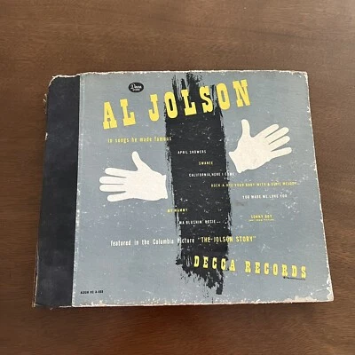 AL JOLSON IN SONGS HE MADE FAMOUS 4 Vinyl RECORD SET ALBUM A-469 Vintage Retro - Image 1 of 4