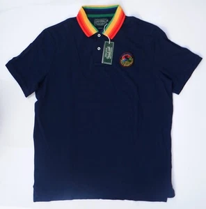 Polo Country Ralph Lauren Herren blau Poloshirt Regenbogenkragen $ 98 - M L - Bild 1 von 10