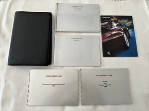 Porsche 993 1995 conjunto manual del propietario 911 Carrera cupé libro de conductor mantenimiento - Imagen 1 de 16