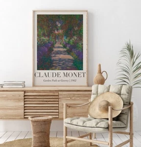 Claude Monet Garden Path at Giverny poster Choose your Size - Picture 1 of 2